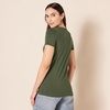 Amazon Essentials Women’s Regular-Fit Short-Sleeve Crewneck T-Shirt, Multipacks(Olive/Black)