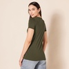 Amazon Essentials Women’s Regular-Fit Short-Sleeve Crewneck T-Shirt, Multipacks(Olive/Oatmeal Heather)