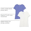 Amazon Essentials Women’s Regular-Fit Short-Sleeve Crewneck T-Shirt, Multipacks(Purple Blue/White)