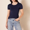 Amazon Essentials Women’s Regular-Fit Short-Sleeve Crewneck T-Shirt, Multipacks(Purple/Navy)