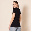 Amazon Essentials Women’s Regular-Fit Short-Sleeve Crewneck T-Shirt, Multipacks(White Mariner Stripe/Black)