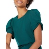 Amazon Essentials Women’s Regular-Fit Twist Puff Sleeve Crewneck T-Shirt(Botanical Green)