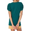 Amazon Essentials Women’s Regular-Fit Twist Puff Sleeve Crewneck T-Shirt(Botanical Green)