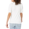 Amazon Essentials Women’s Regular-Fit Twist Puff Sleeve Crewneck T-Shirt(Bright White)