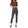 Amazon Essentials Women’s Regular-Fit Twist Puff Sleeve Crewneck T-Shirt(Dark Camel/Black – Even Stripe)