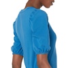 Amazon Essentials Women’s Regular-Fit Twist Puff Sleeve Crewneck T-Shirt(Mid Blue)