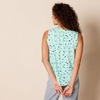 Amazon Essentials Women’s Relaxed Fit Sleeveless V-Neck Woven Shirt(Aqua Blue Poppy)