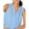 Amazon Essentials Women’s Relaxed Fit Sleeveless V-Neck Woven Shirt(French Blue)