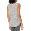 Amazon Essentials Women’s Relaxed Fit Sleeveless V-Neck Woven Shirt(Mini Leopard)