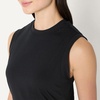 Amazon Essentials Women’s Relaxed-Fit Cotton Muscle Tee with Ribbed Crew Neckline, Breathable(Black)