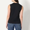Amazon Essentials Women’s Relaxed-Fit Cotton Muscle Tee with Ribbed Crew Neckline, Breathable(Black)