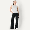 Amazon Essentials Women’s Relaxed-Fit Cotton Muscle Tee with Ribbed Crew Neckline, Breathable(Light Grey Heather)