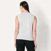 Amazon Essentials Women’s Relaxed-Fit Cotton Muscle Tee with Ribbed Crew Neckline, Breathable(Light Grey Heather)