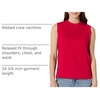 Amazon Essentials Women’s Relaxed-Fit Cotton Muscle Tee with Ribbed Crew Neckline, Breathable(Red)