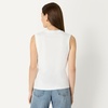 Amazon Essentials Women’s Relaxed-Fit Cotton Muscle Tee with Ribbed Crew Neckline, Breathable(White)