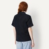 Amazon Essentials Women’s Relaxed-Fit Linen Blend Wide Sleeve Shirt with Adjustable Waist(Black)