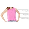Amazon Essentials Women’s Relaxed-Fit Loose Fit Sleeveless Muscle Tank Top(Bright Pink)