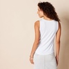 Amazon Essentials Women’s Relaxed-Fit Loose Fit Sleeveless Muscle Tank Top(Bright White)