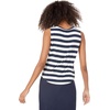 Amazon Essentials Women’s Relaxed-Fit Loose Fit Sleeveless Muscle Tank Top(Navy White Placed Stripe)