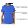 Amazon Essentials Women’s Short-Sleeve Collared Polo Shirt (Available in Plus Size)(Blue)