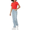 Amazon Essentials Women’s Short-Sleeve Collared Polo Shirt (Available in Plus Size)(Bright Poppy Red)