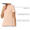 Amazon Essentials Women’s Short-Sleeve Collared Polo Shirt (Available in Plus Size)(Coral Pink)