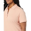 Amazon Essentials Women’s Short-Sleeve Collared Polo Shirt (Available in Plus Size)(Coral Pink)