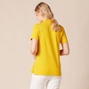 Amazon Essentials Women’s Short-Sleeve Collared Polo Shirt (Available in Plus Size)(Golden Yellow)