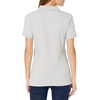 Amazon Essentials Women’s Short-Sleeve Collared Polo Shirt (Available in Plus Size)(Light Grey Heather)