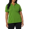 Amazon Essentials Women’s Short-Sleeve Collared Polo Shirt (Available in Plus Size)(Light Olive)