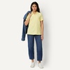Amazon Essentials Women’s Short-Sleeve Collared Polo Shirt (Available in Plus Size)(Pastel Yellow)