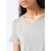 Amazon Essentials Women’s Short-Sleeve Scoopneck Tunic Tops T-Shirt, Stretchy, Pack of 2(Light Grey Heather/Golden Yellow)