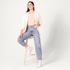 Amazon Essentials Women’s Slim Fit Scoop Back Long Sleeve Rib-Knit T-Shirt, Soft Stretch, Layer Clothes, Pack of 2(Blush/Burgundy)