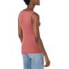 Amazon Essentials Women’s Slim Fit Square Neck Ribbed Tank Tops with Stretch, Pack of 2(Deep Brown/Deep Brown)