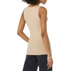 Amazon Essentials Women’s Slim Fit Square Neck Ribbed Tank Tops with Stretch, Pack of 2(Medium Beige/Medium Beige)