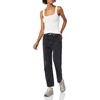 Amazon Essentials Women’s Slim Fit Square Neck Ribbed Tank Tops with Stretch, Pack of 2(White/Dark Pink)