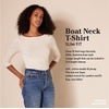 Amazon Essentials Women’s Slim-Fit 3/4 Sleeve Boat Neck Tops Cotton Modal T-Shirt(Green)