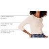 Amazon Essentials Women’s Slim-Fit 3/4 Sleeve Boat Neck Tops Cotton Modal T-Shirt(Oatmeal Heather)