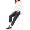 Amazon Essentials Women’s Slim-Fit Long Sleeve Rib Knit Crew Neck Top, Pack of 2(White)