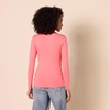 Amazon Essentials Women’s Slim-Fit Long Sleeve Square Neck T-Shirt, Stretchy Cotton Modal(Hot Pink)