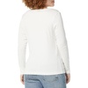 Amazon Essentials Women’s Slim-Fit Long Sleeve Square Neck T-Shirt, Stretchy Cotton Modal(Ivory)
