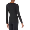 Amazon Essentials Women’s Slim-Fit Long Sleeve V-Neck Knit Rib Shirts (Available in Plus Size), Pack of 2(Black)