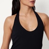 Amazon Essentials Women’s Slim-Fit Ribbed Halter Top(Black)