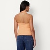 Amazon Essentials Women’s Slim-Fit Ribbed Halter Top(Coral Orange)
