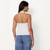 Amazon Essentials Women’s Slim-Fit Ribbed Halter Top(Cream)