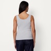 Amazon Essentials Women’s Slim-Fit Ribbed Henley Tank(Light Grey Heather)