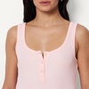 Amazon Essentials Women’s Slim-Fit Ribbed Henley Tank(Light Pink)
