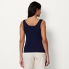Amazon Essentials Women’s Slim-Fit Ribbed Henley Tank(Navy)