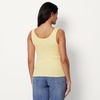 Amazon Essentials Women’s Slim-Fit Ribbed Henley Tank(Pastel Yellow)