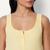 Amazon Essentials Women’s Slim-Fit Ribbed Henley Tank(Pastel Yellow)